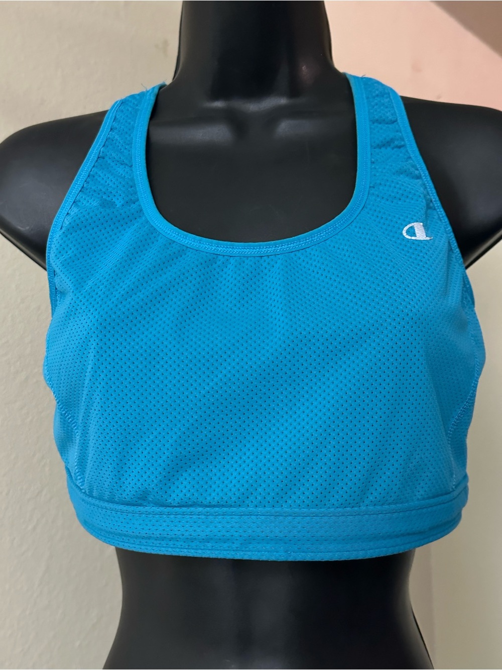 Champion Bright Turquoise Mesh Sports Bra - Racerback